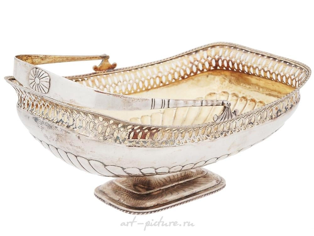 Russian silver , RUSSIAN IMPERIAL 84 SILVER CENTERPIECE BASKET