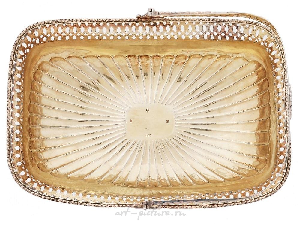 Russian silver , RUSSIAN IMPERIAL 84 SILVER CENTERPIECE BASKET