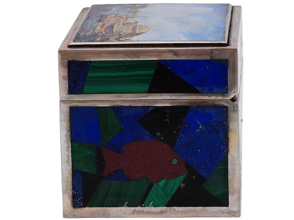 Russian silver , RUSSIAN PETER THE GREAT SILVER PRESENTATION BOX