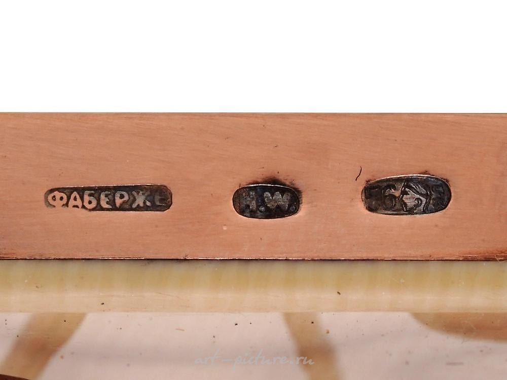 Russian silver , RUSSIAN IMPERIAL SILVER ENAMEL NEPHRITE FRAME