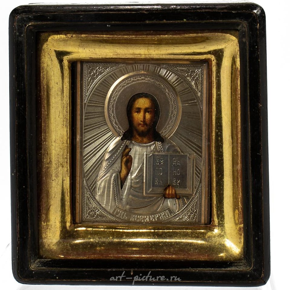 Русское серебро , Русская серебряная икона с окладом