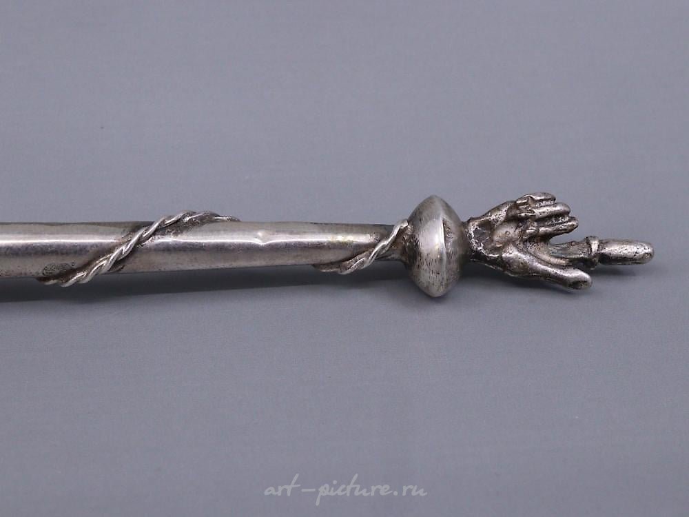 Русское серебро , Антикварная русская серебряная иудейская указка для Торы