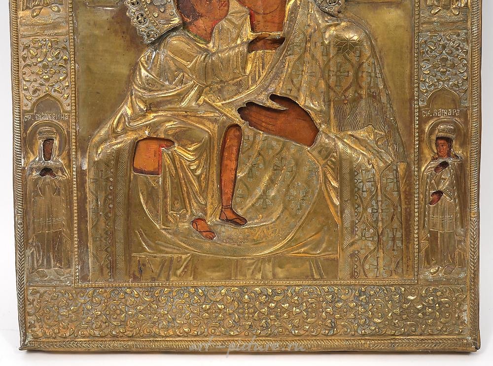 Русское серебро , Четыре русских иконы включают "Богородицу"