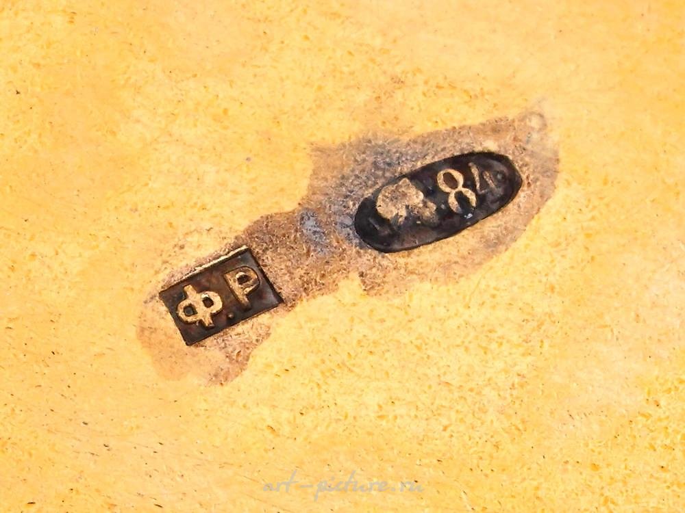 Русское серебро , Ковш русский, позолоченный серебром 84 пробы и эмалью