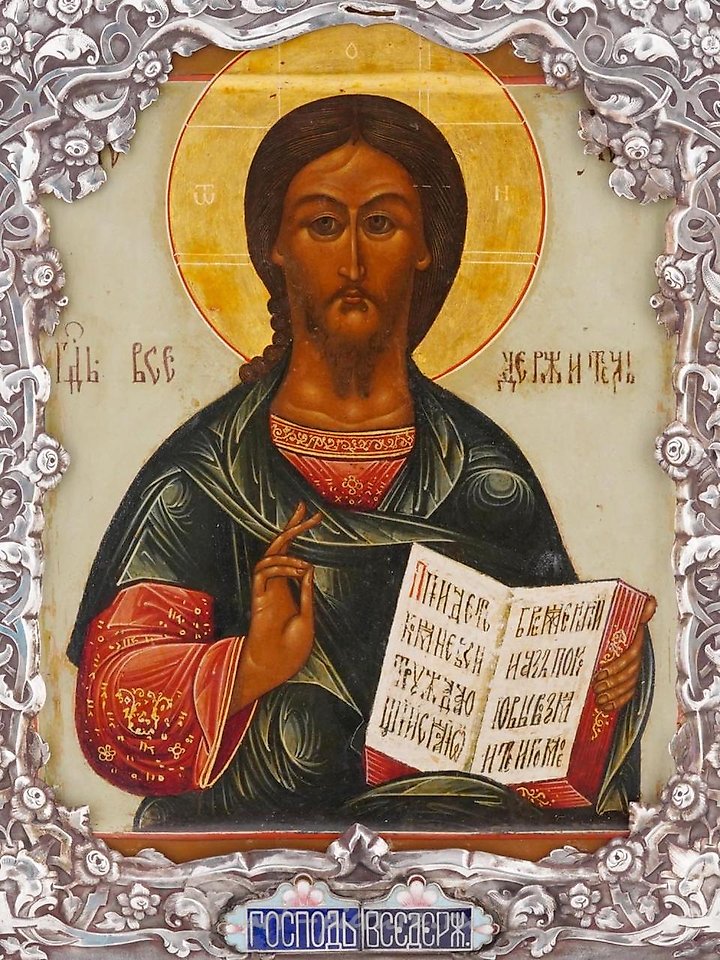 俄罗斯银 , 俄罗斯耶稣基督的圣像