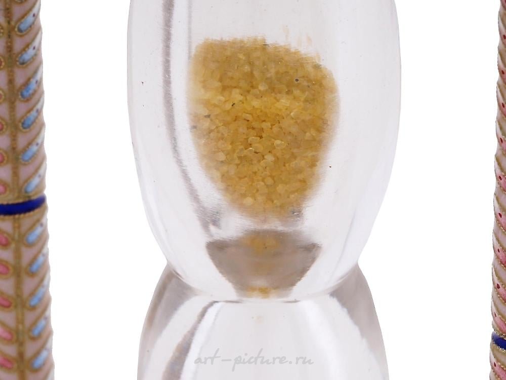 俄罗斯银 , 镀金和珐琅的银沙漏