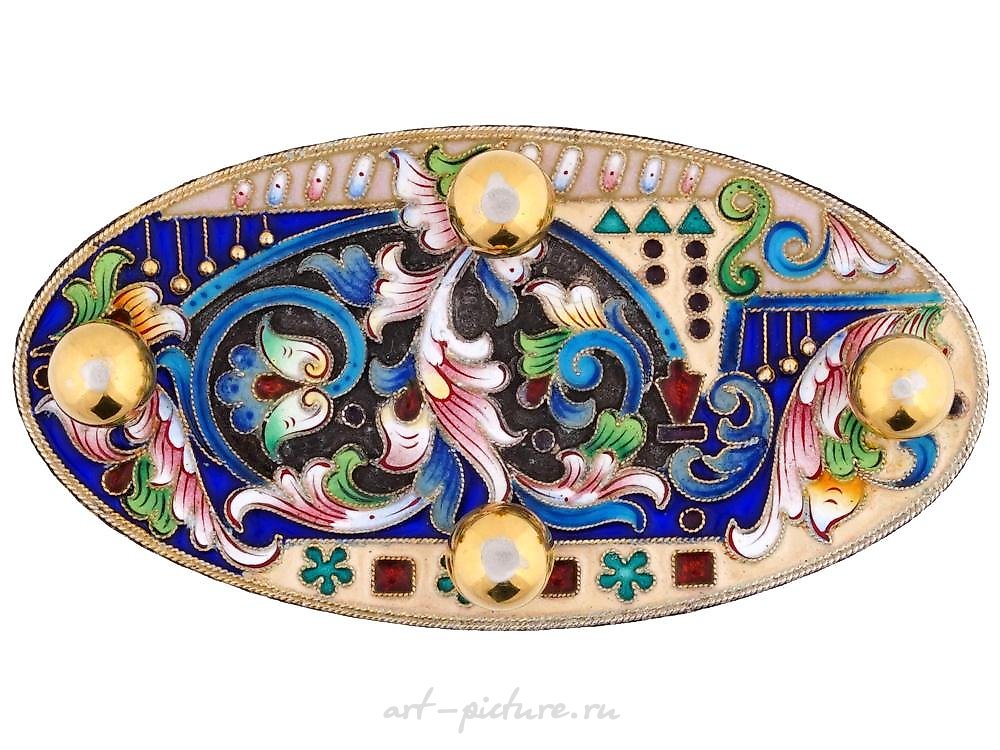 俄罗斯银 , 镀金和珐琅的银沙漏