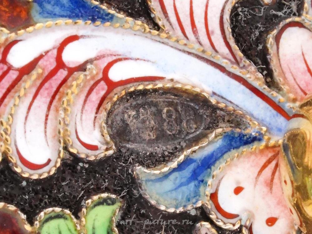 俄罗斯银 , 镀金和珐琅的银沙漏