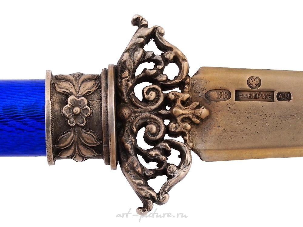 俄罗斯银 , 俄罗斯新古典主义纸刀或信封刀