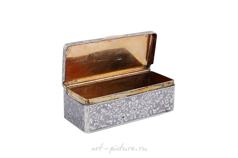 Russian silver , A Nicholas I mid-19th century Russian 84 zolotnik silver and...