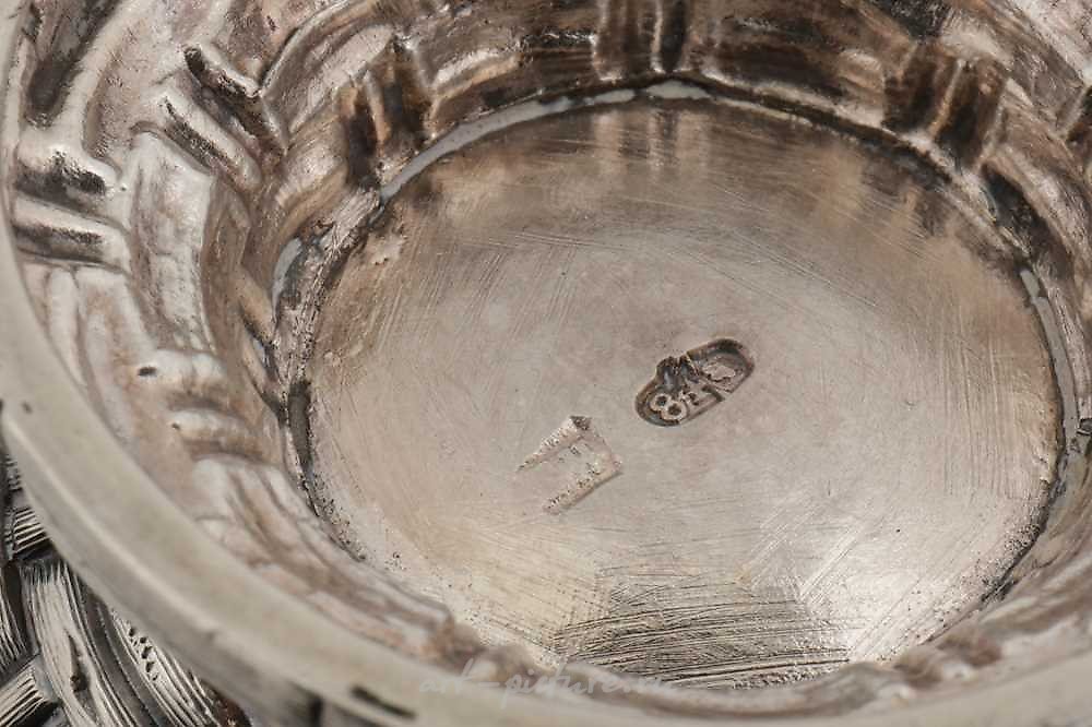 Русское серебро , Русская серебряная солонка "Николай II"