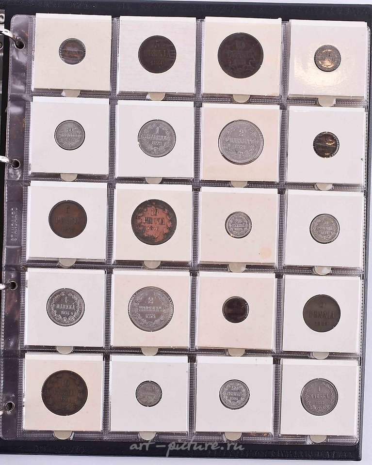 俄罗斯银 , 芬兰、爱尔兰和英国的硬币收藏