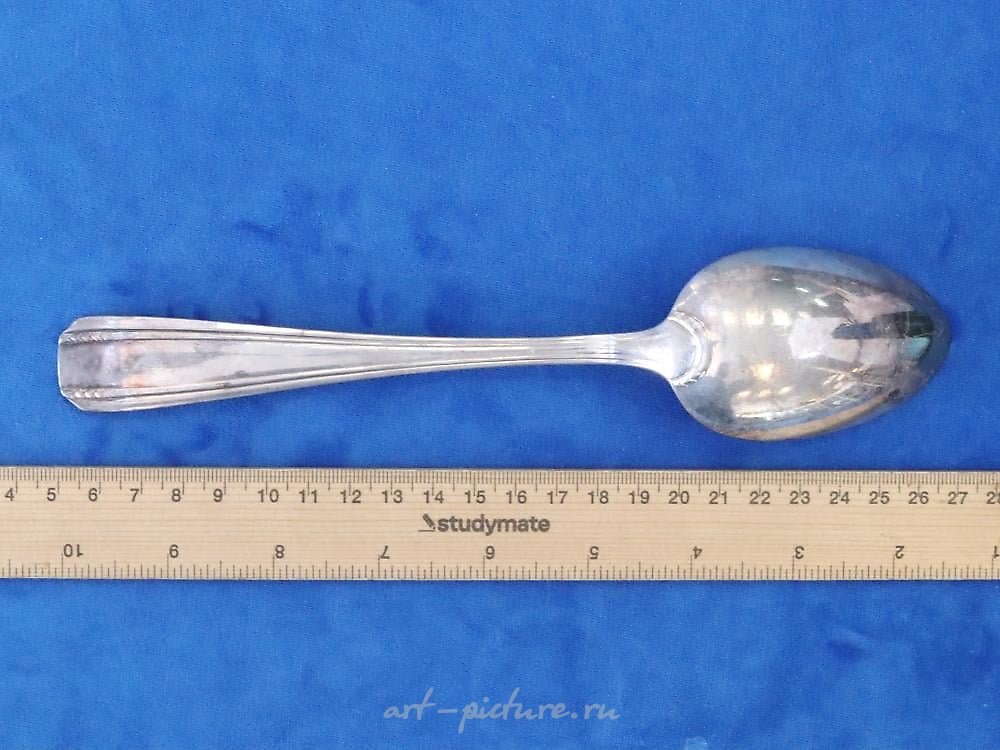 Русское серебро , СЕРВИРОВОЧНАЯ ЛОЖКА ИЗ РУССКОГО СЕРЕБРА, 102 ГРАММА, С КЛЕЙМОМ