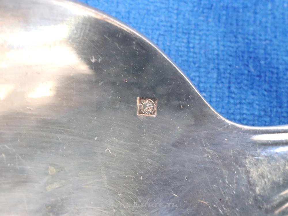 Русское серебро , СЕРВИРОВОЧНАЯ ЛОЖКА ИЗ РУССКОГО СЕРЕБРА, 102 ГРАММА, С КЛЕЙМОМ