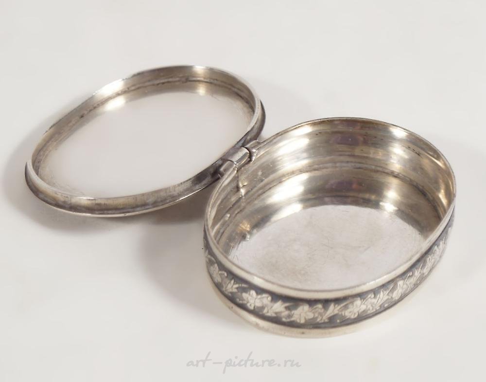 Russian silver , SILVER SNUFF BOX