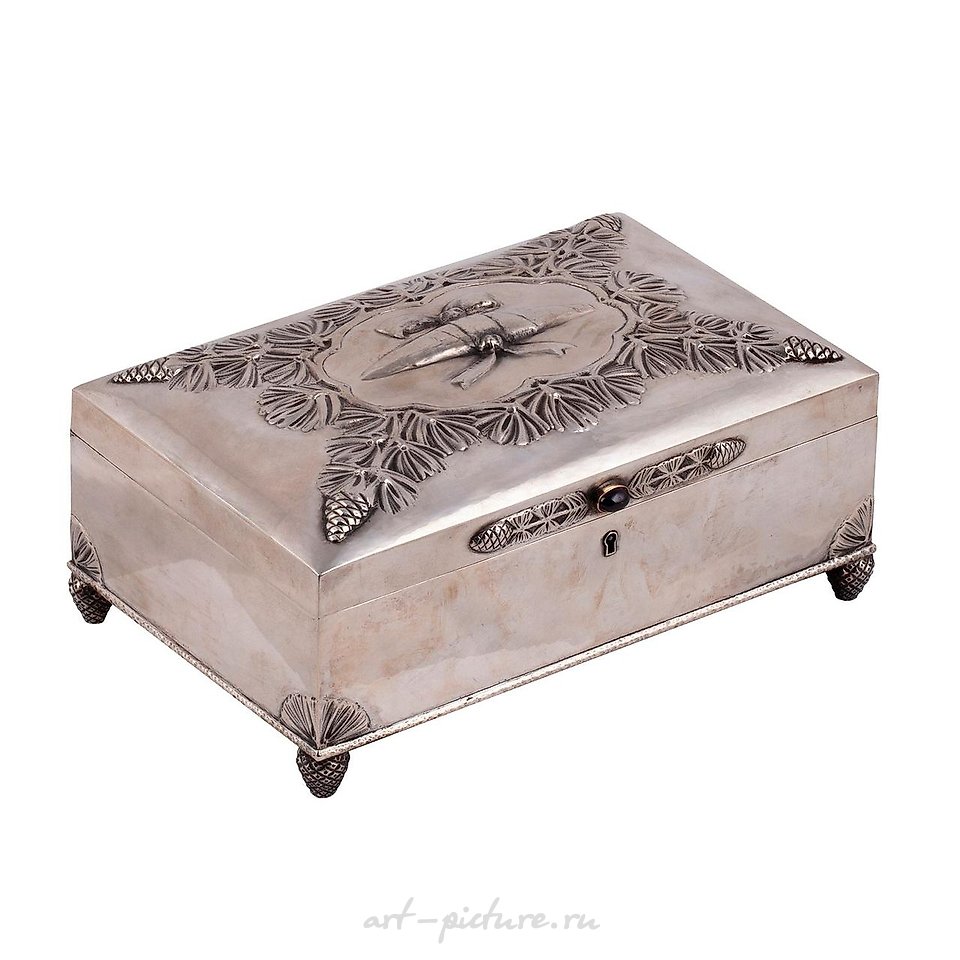 Русское серебро , Массивный русский хьюмидор для сига