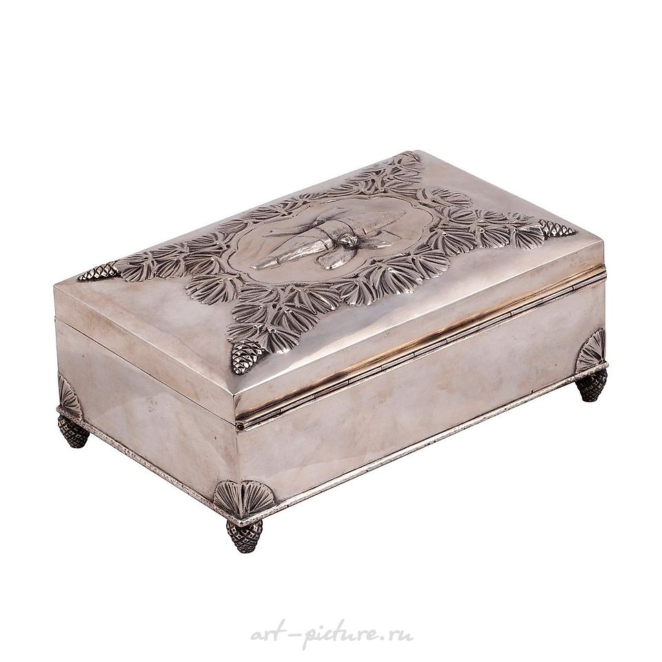 Русское серебро , Массивный русский хьюмидор для сига