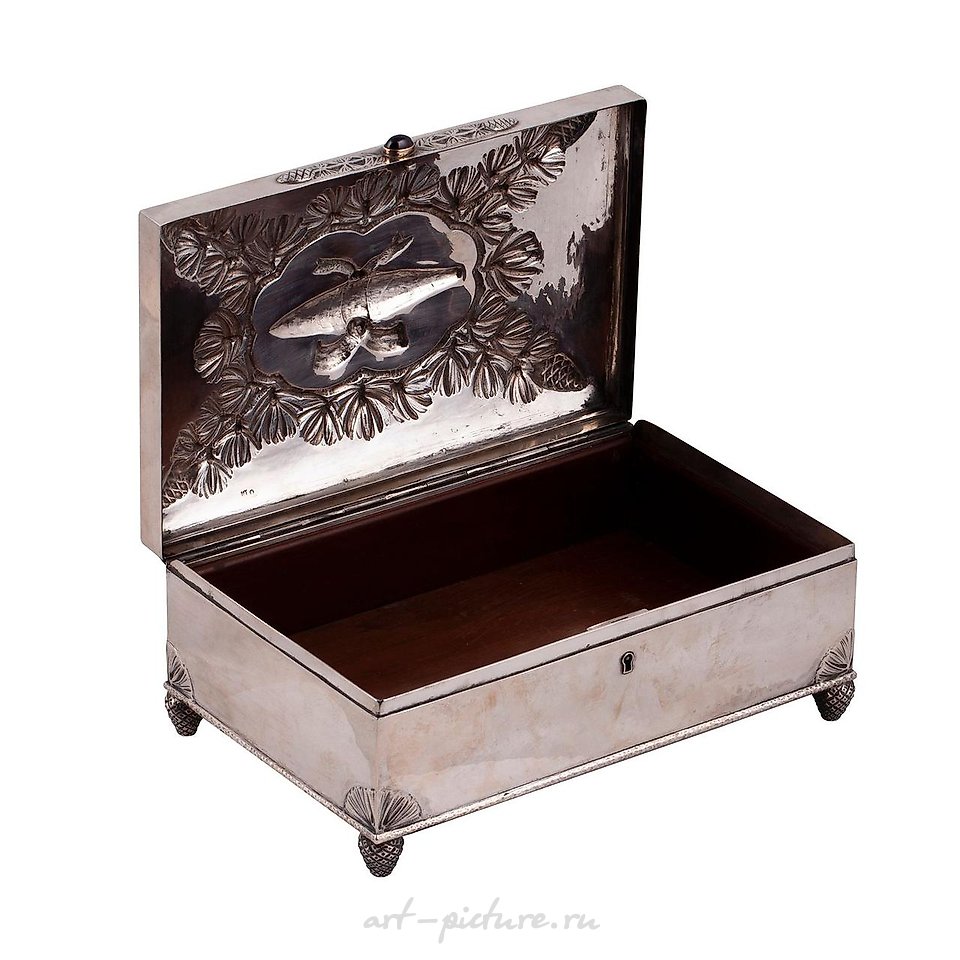 Русское серебро , Массивный русский хьюмидор для сига
