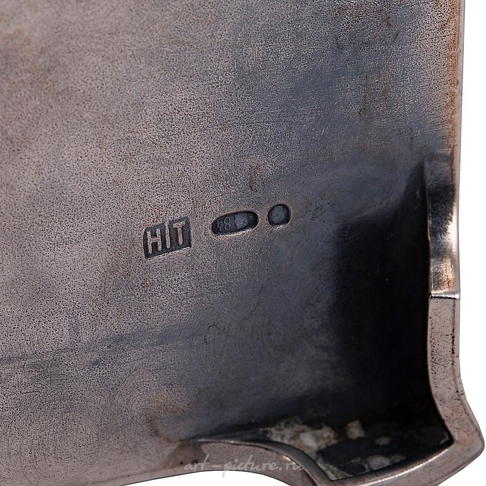 Russian silver , A Rare Russian cast silver-gilt cigar box "Bogatyr"