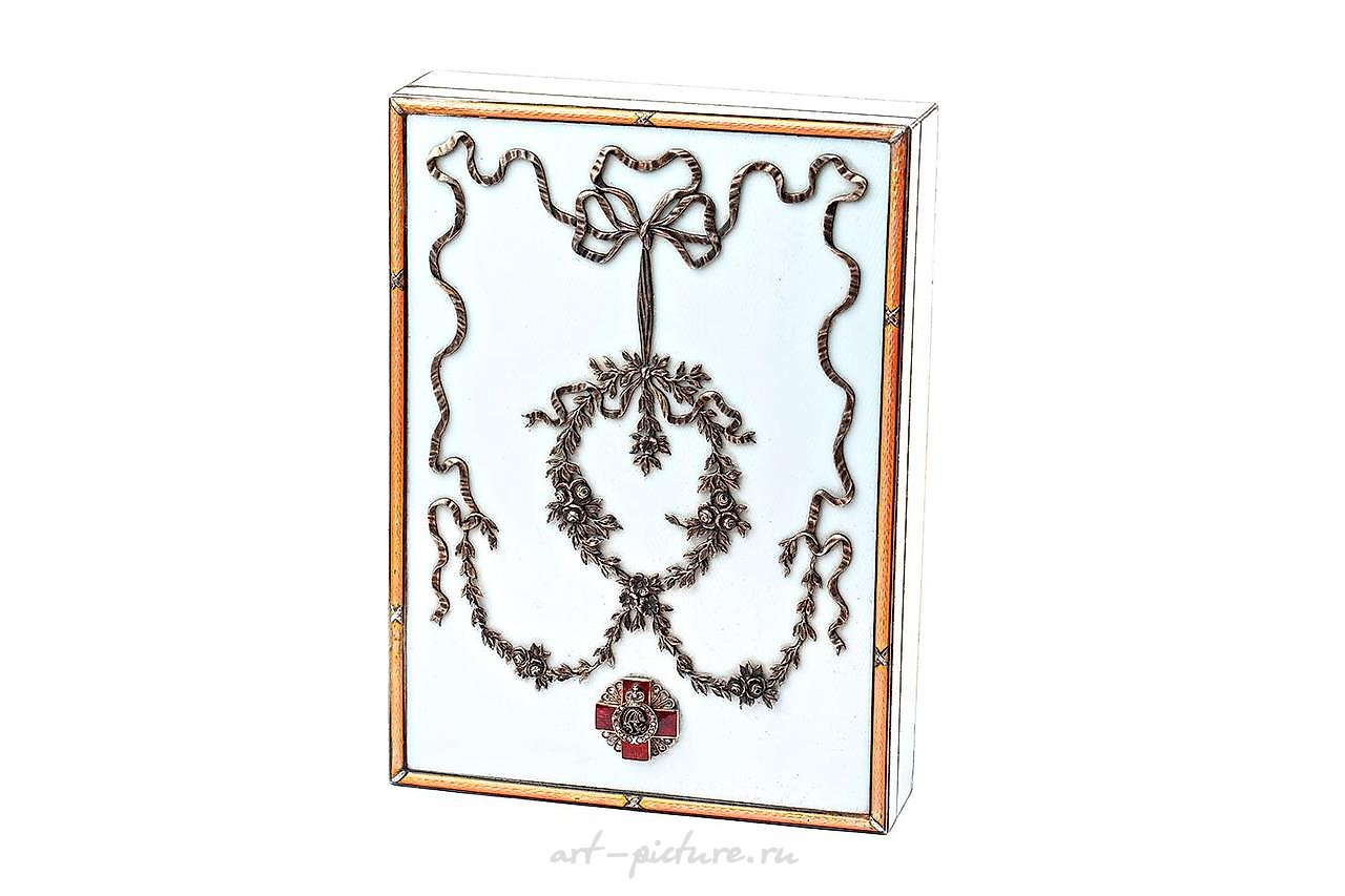 Russian silver , An extremely rare Russian silver-gilt and guilloche enamel pr...