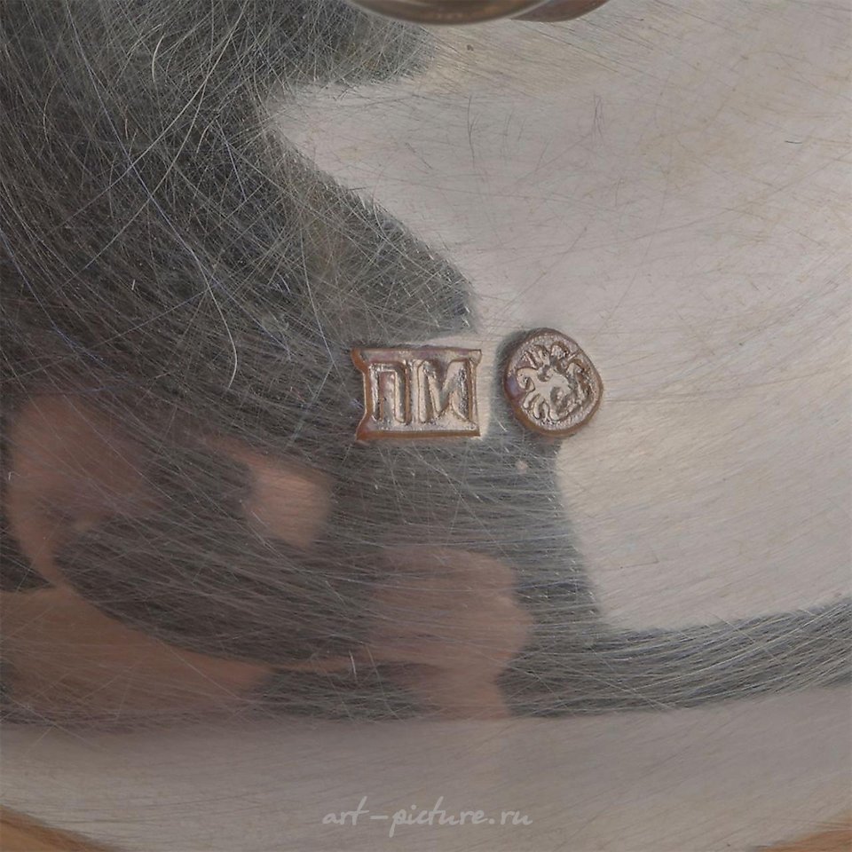 Русское серебро , Русский серебряный покрытый золотом кубок "Приз ассоциации охотничьего собаководства"