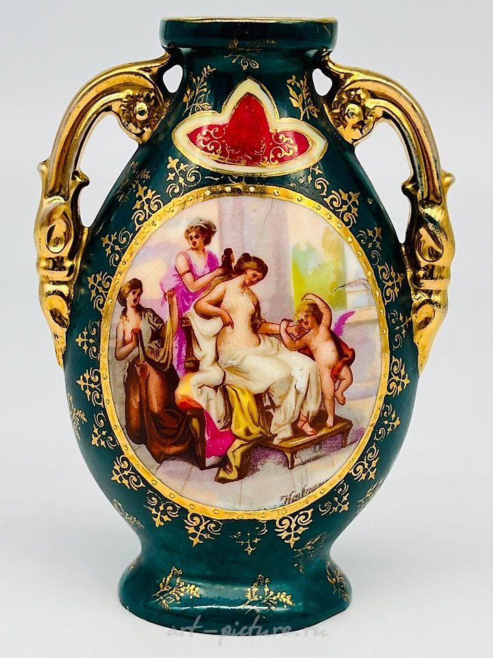 Royal Vienna Porcelain , Antique Royal Vienna Porcelain Plate