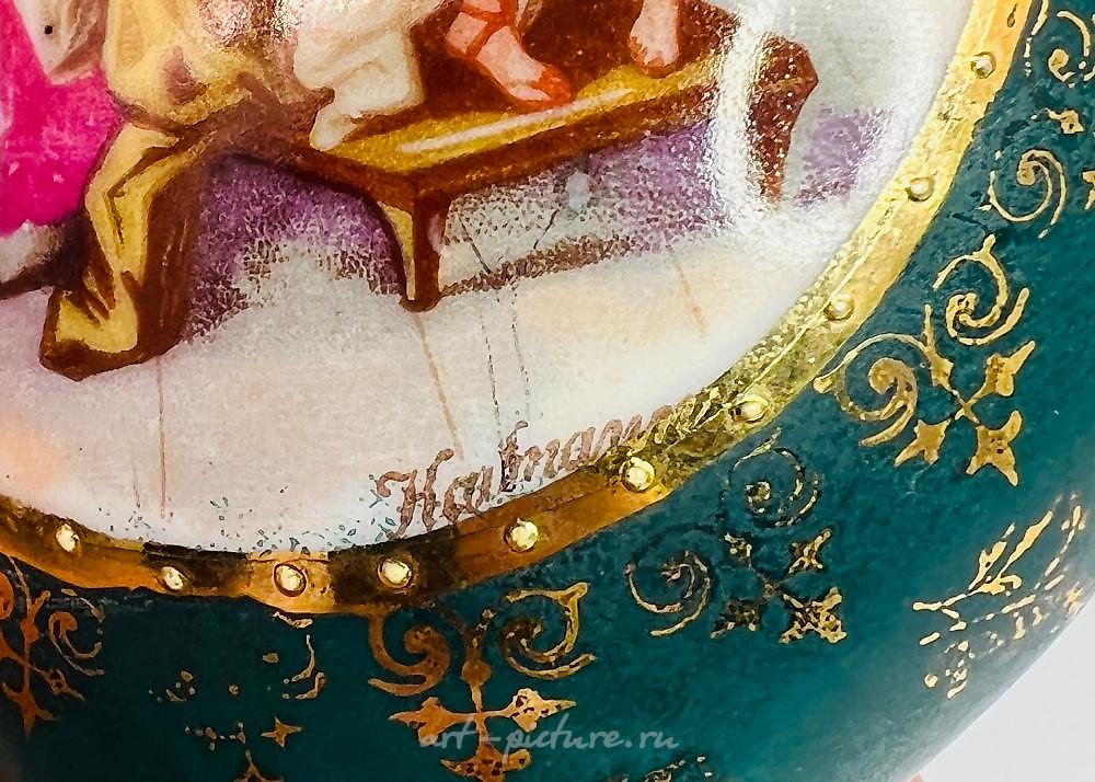 Royal Vienna Porcelain , Antique Royal Vienna Porcelain Plate