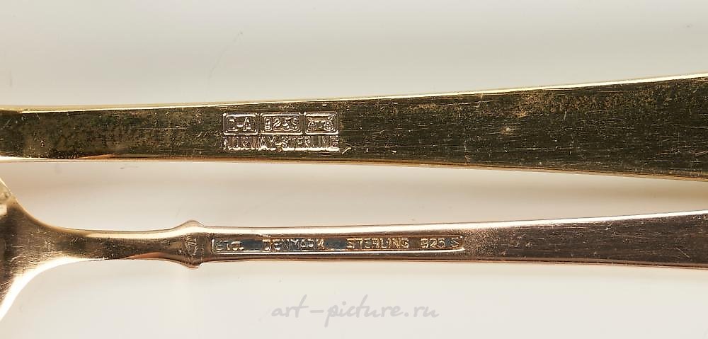 Russian silver , 6 pcs. Assorted Sterling Silver, including David-Andersen Enameled &...