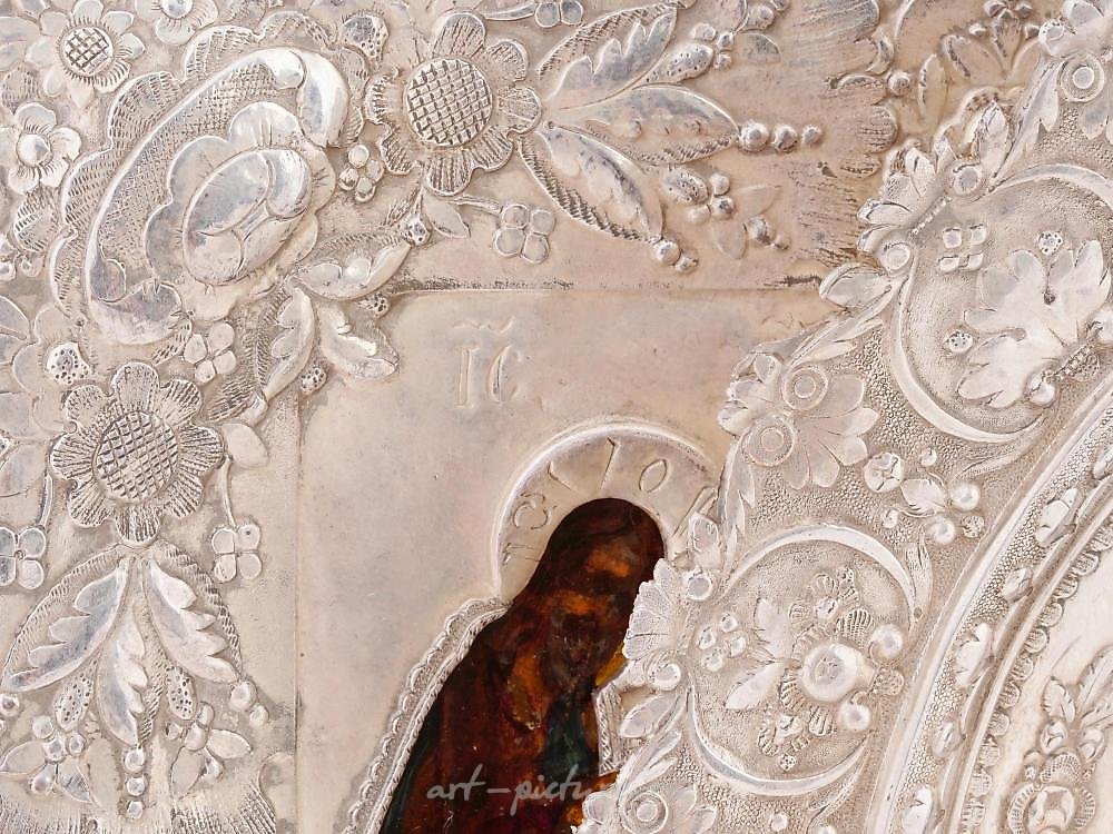 俄罗斯银 , 古董俄罗斯东正教圣尼古拉斯像