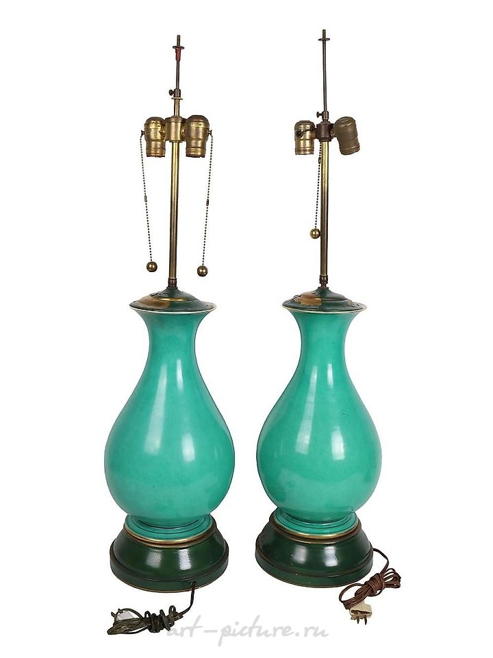 Royal Vienna Porcelain , ANTIQUE PORCELAIN VIENNA STYLE TABLE LAMPS, 1900