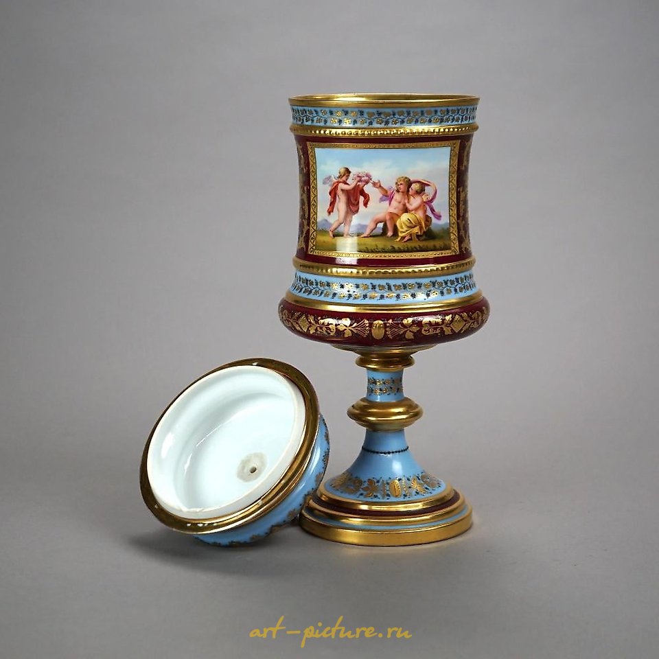 Royal Vienna Porcelain , Antique Austrian Royal Vienna Hand Painted & Enamel Decorate...