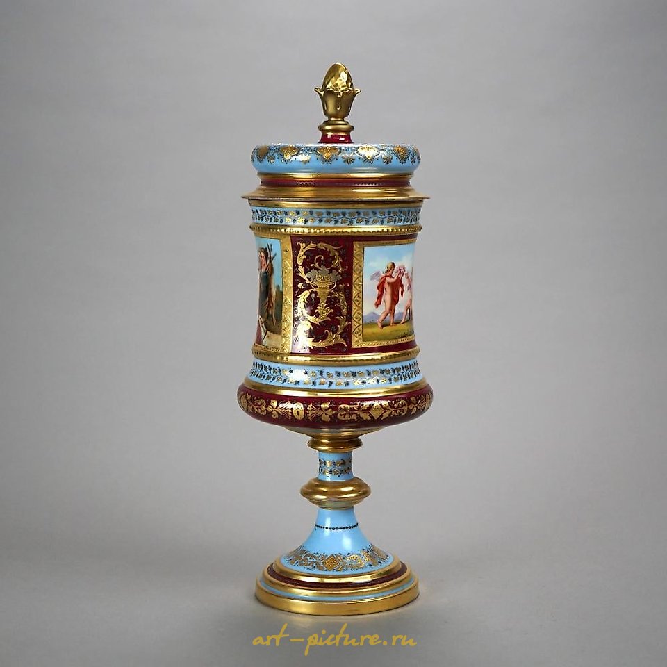 Royal Vienna Porcelain , Antique Austrian Royal Vienna Hand Painted & Enamel Decorate...