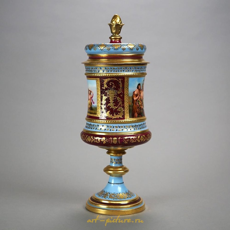 Royal Vienna Porcelain , Antique Austrian Royal Vienna Hand Painted & Enamel Decorate...