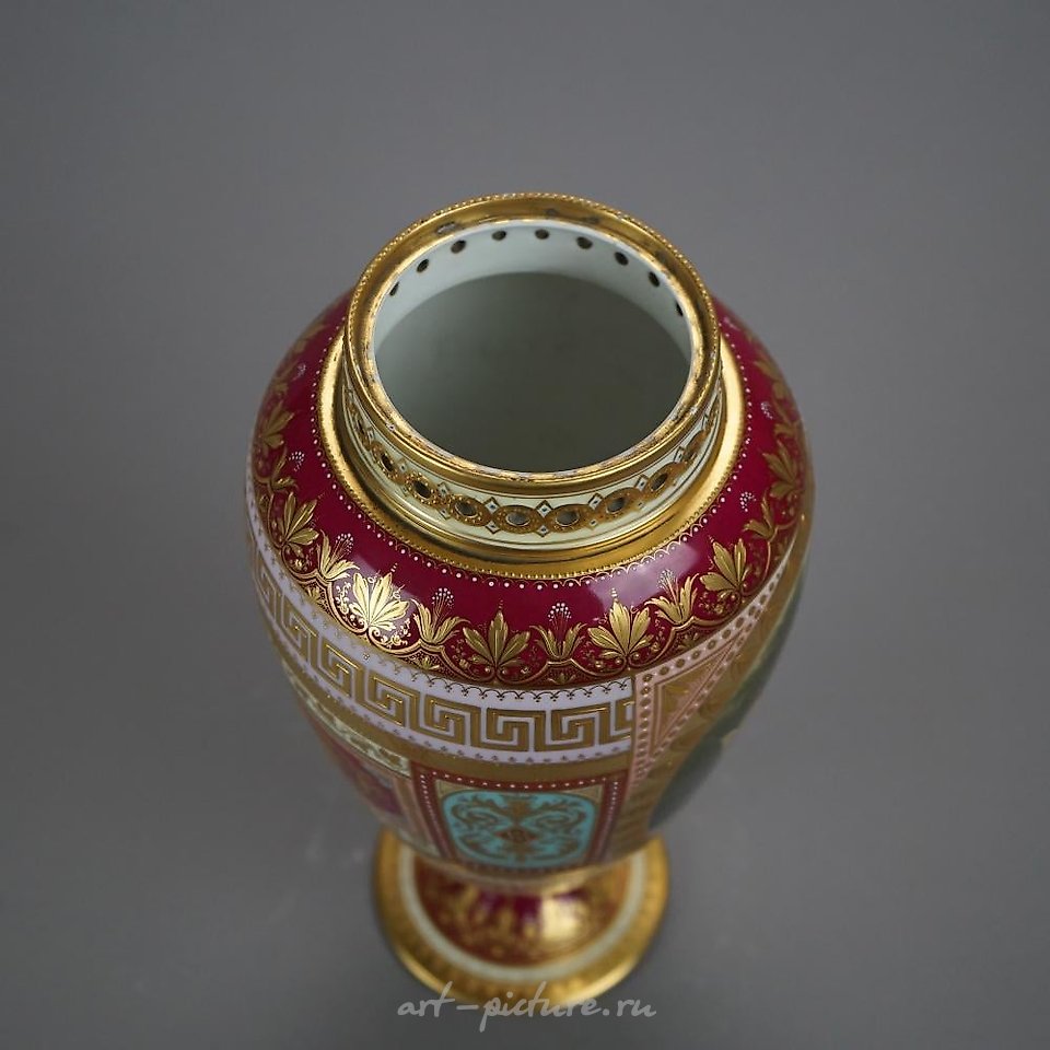 Royal Vienna Porcelain , Antique Austrian Royal Vienna Hand Painted & Enameled Porcel...