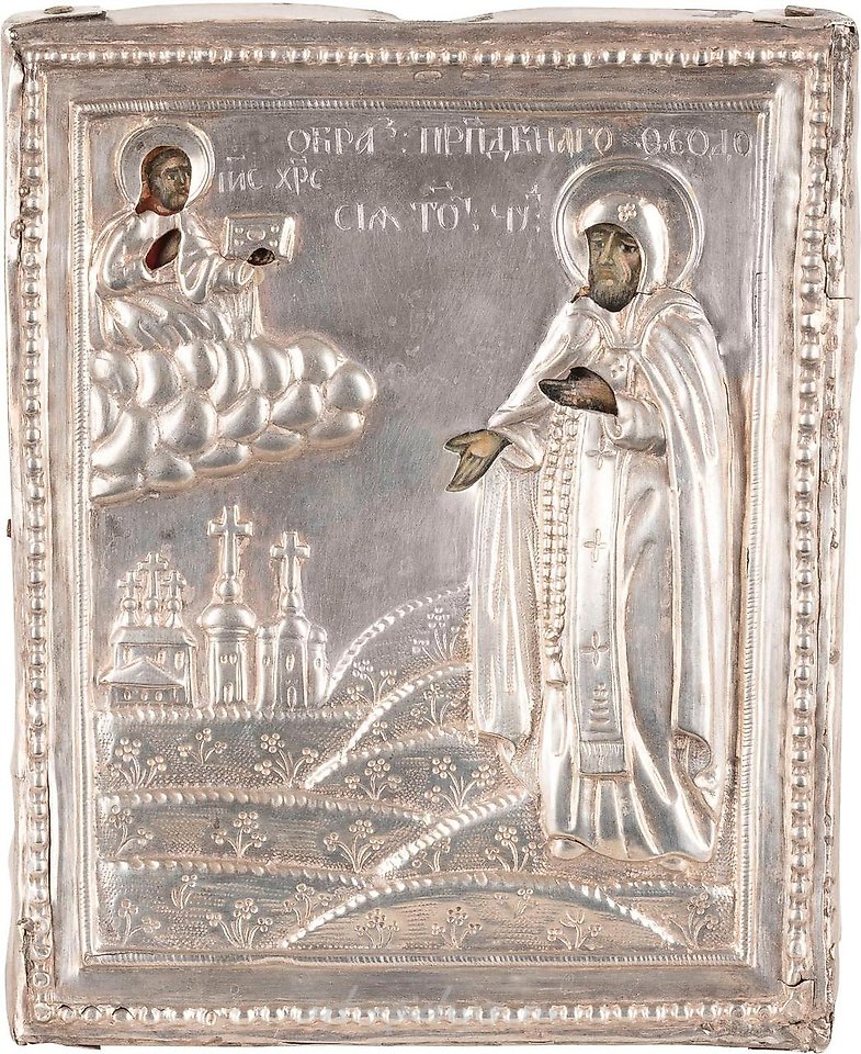俄罗斯银 , 小图标与圣人费奥多西·托特姆斯基的银饰