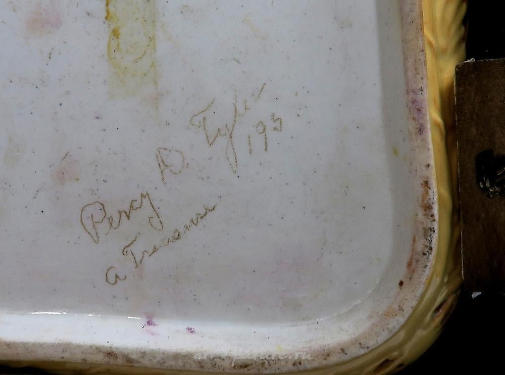 Royal Vienna Porcelain , 19TH C. LARGE ROYAL VIENNA FRAMED TRAY / PLATE