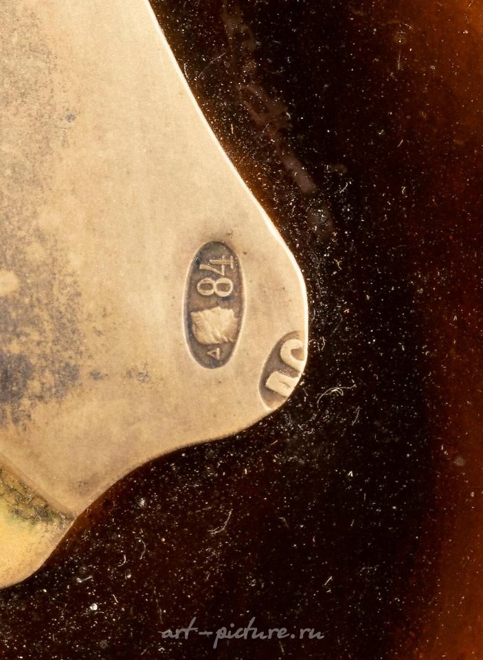 Русское серебро , ХРИСТОС ПАНТОКРАТОР С СЕРЕБРЯНО-ПОЗОЛОЧЕННЫМ ОКЛАДОМ