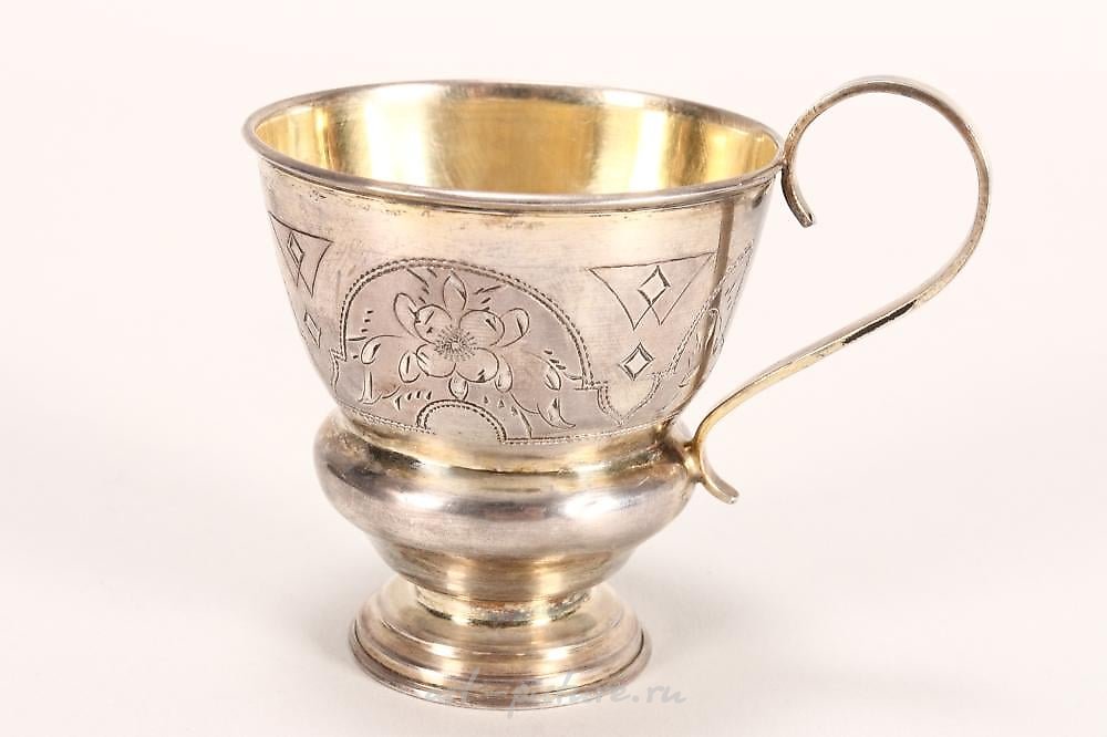 Russian silver , 19th Century Russian Silver Charka