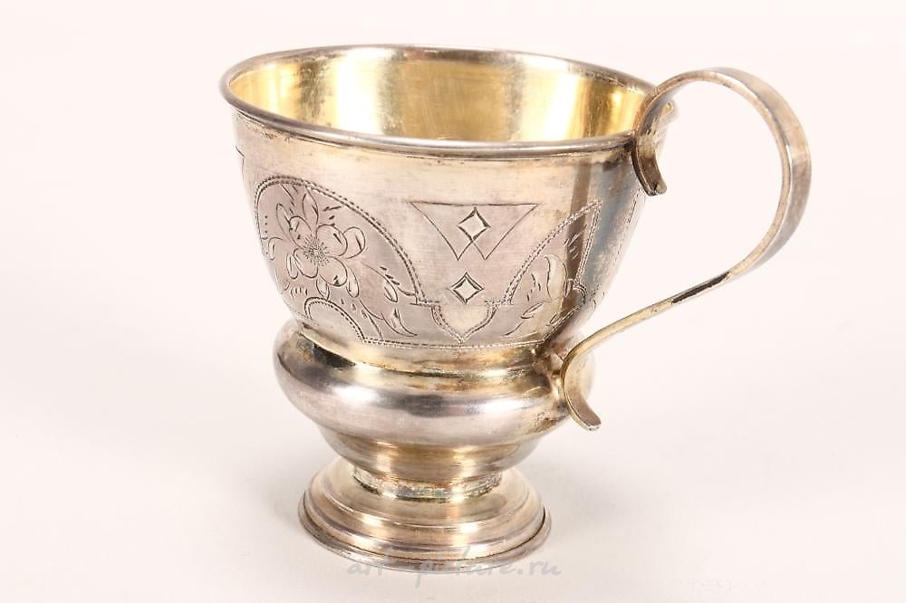 Russian silver , 19th Century Russian Silver Charka