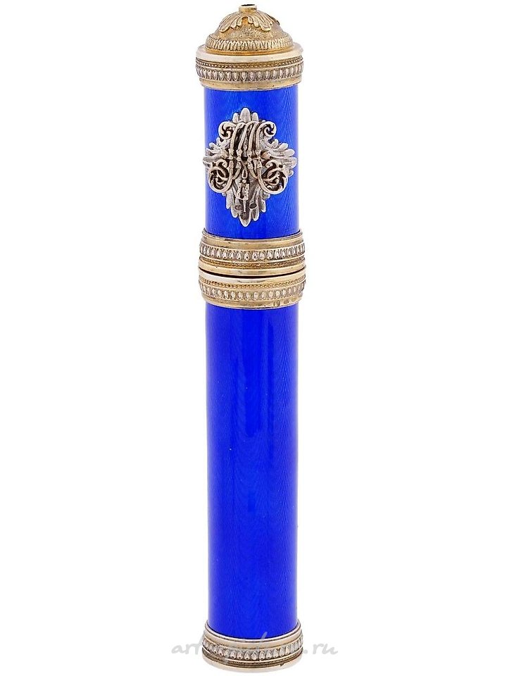 Русское серебро , Портсигар из русского позолоченного серебра