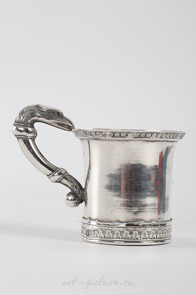 Russian silver , Lot 12 Russian Sterling Silver Etched Shot Glasses