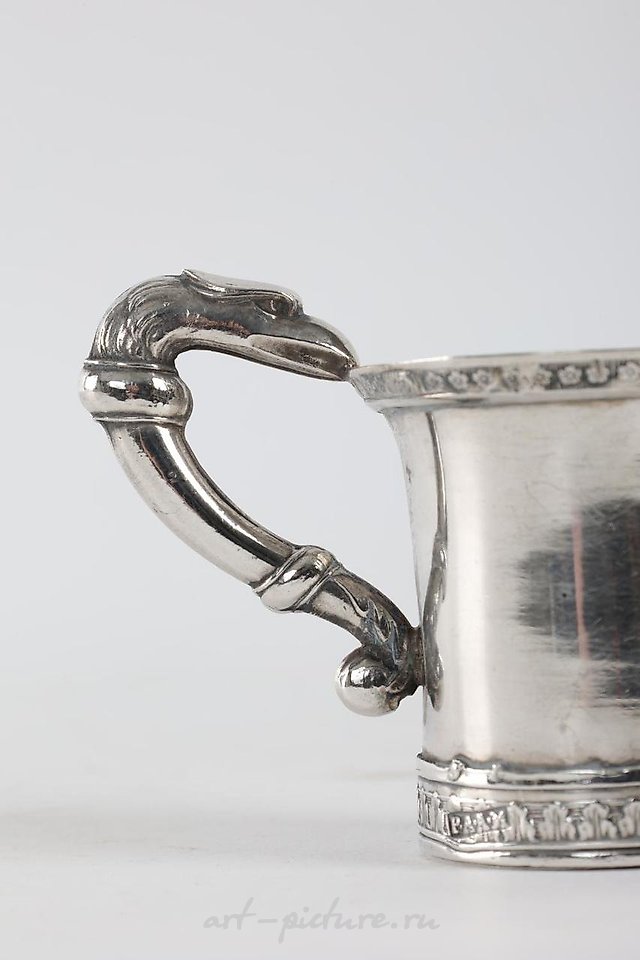 Russian silver , Lot 12 Russian Sterling Silver Etched Shot Glasses