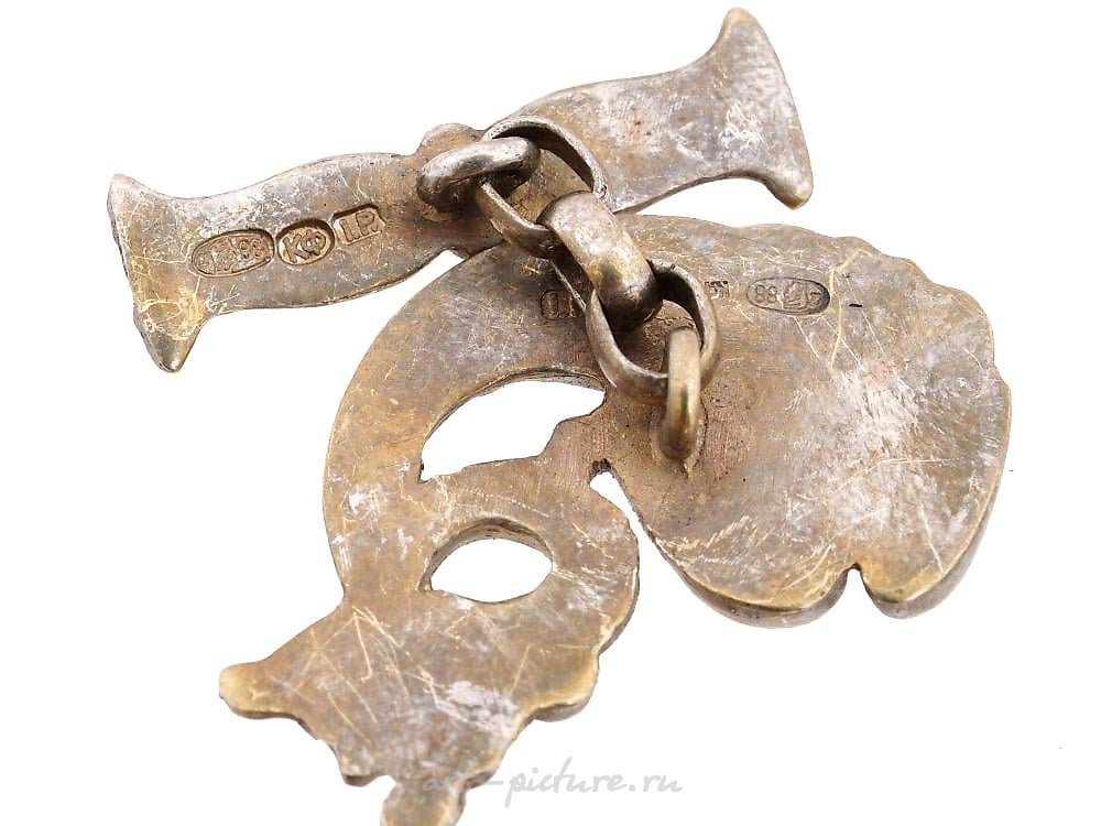 Russian silver , RUSSIAN SILVER AMETHYST JADE CABOCHONS CUFFLINKS