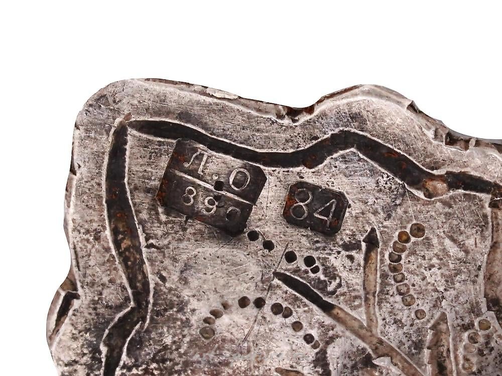 Russian silver , RUSSIAN SILVER NIELLO PIERCED DECOR EGG STANDS