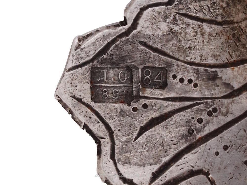 Russian silver , RUSSIAN SILVER NIELLO PIERCED DECOR EGG STANDS