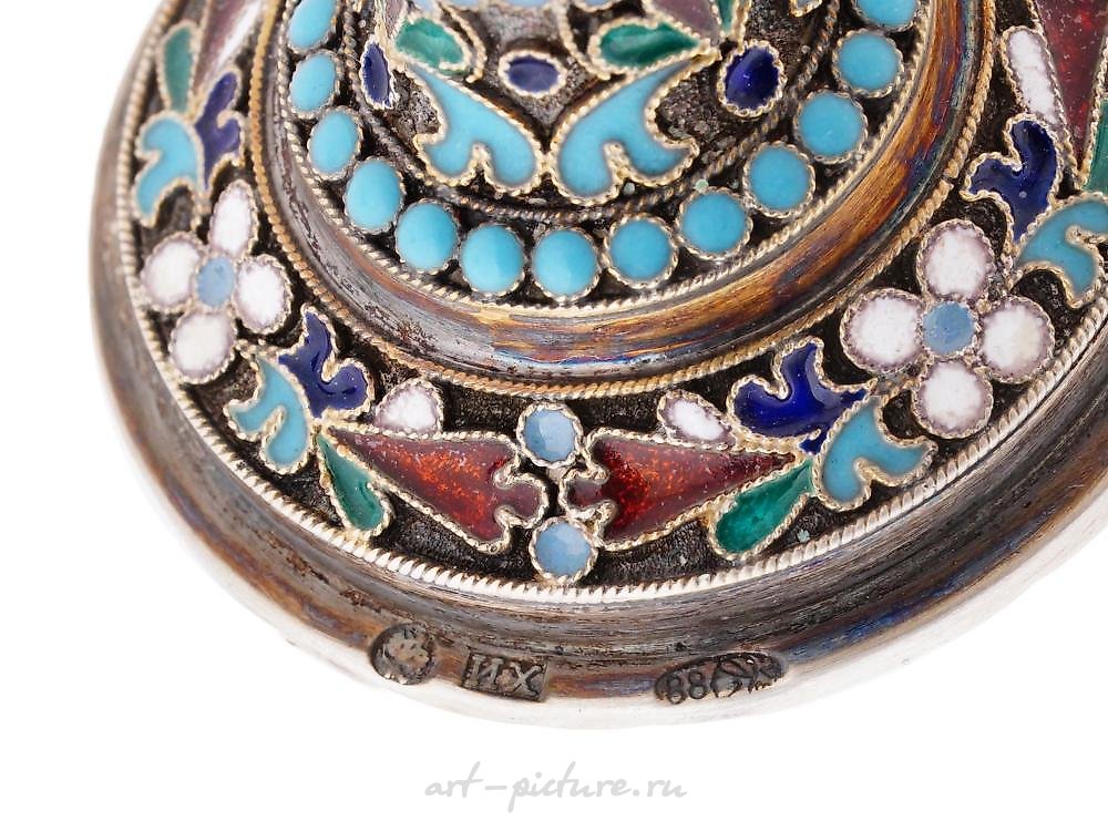 Russian silver , RUSSIAN GILT SILVER ENAMEL EASTER EGG