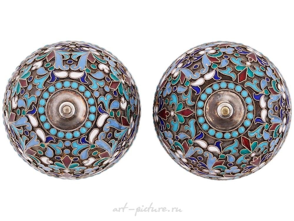 Russian silver , RUSSIAN GILT SILVER ENAMEL EASTER EGG