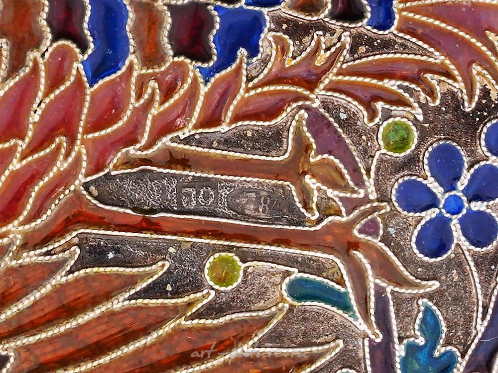 Russian silver , RUSSIAN PLIQUE-A-JOUR SILVER CIGARETTE CASE