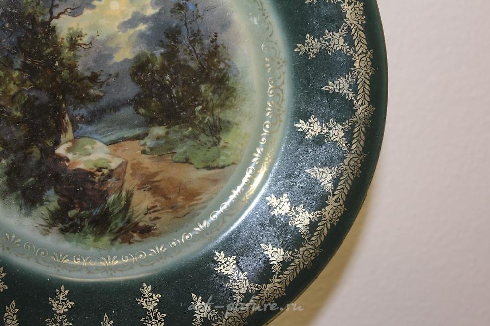 Royal Vienna Porcelain , An Antique Royal Vienna Beehive Plate