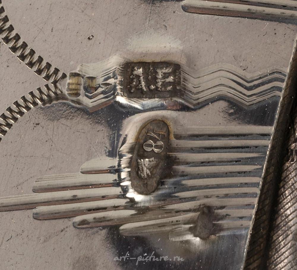 Russian silver , Russian icon of the 19th century. "Virgin with child". Painting...